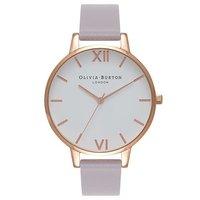 Olivia Burton White Dial Grey Lilac and Rose Gold Watch