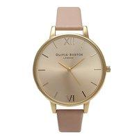 Olivia Burton Big Dial Dusty Pink and Gold Watch