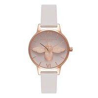 Olivia Burton Moulded Bee Blush Dial Blush and Rose Gold Watch