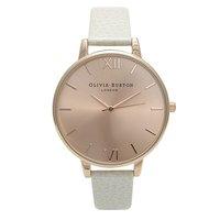 Olivia Burton Big Dial White and Rose Gold Watch