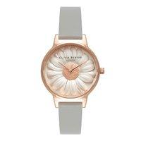 Olivia Burton Flower Show 3D Daisy Grey and Rose Gold Watch