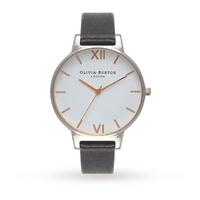 Olivia Burton White Dial Black, Silver and Rose Gold Watch