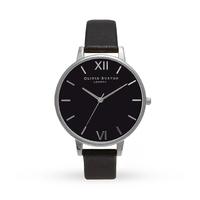 Olivia Burton Black Dial & Silver OB15BD65