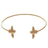 Olivia Burton Gold Plated Moulded Bee Open End Bangle