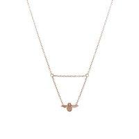 Olivia Burton Rose Gold Plated Moulded Bee Drop Necklace