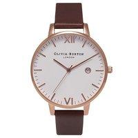 Olivia Burton Timeless Brown and Rose Gold Watch