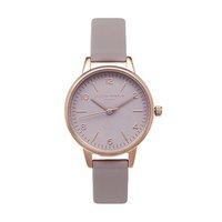 Olivia Burton Modern Vintage Grey Lilac Dial and Rose Gold Watch