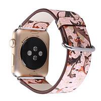 Ombre flowers Pattern Leather Strap Bracelet Watch Band Watchband For Apple Watch 1 2