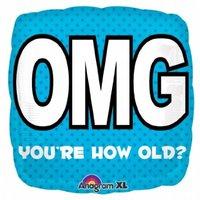 Omg You\'re How Old Birthday Party Balloon