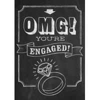 OMG! You\'re Engaged | Engagement Card | BC1553