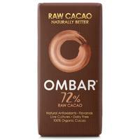 ombar raw chocolate 72 raw cacao 35g
