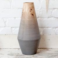 ombre grey vase large