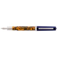 Omas Bologna Notti Di Bologna Cotton Resin Orange Blue Fountain Pen