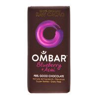 Ombar Acai & Blueberry Organic Raw Chocolate Bar -35g