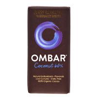 ombar coconut 60 organic raw chocolate bar 35g