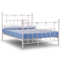 Omero Ivory Bed Frame Double Omero Ivory Bed Frame