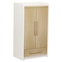 OMNI 2 DOOR WARDROBE in Almond & White