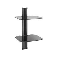 Omnimount Tria 2 Black Wall-Mounted Shelf System