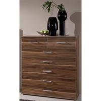 Omega Walnut 5 plus 2 Chest of Drawers - Walnut