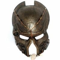 OMO SuperII Venetian Mardi Gras Masquerade Halloween Replica Alien Vs Predator Warrior Movie Costume Resin Mask (Bronze)