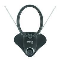 omega indoor tv amplifier antenna with 2 rod aerial black