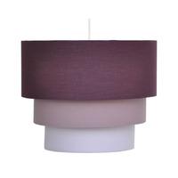 Ombre 3 Tier Polysilk Pendant Shade in Aubergine