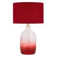 ombre glass table lamp