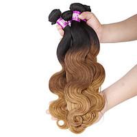 Ombre Hair Weaves Brazilian Texture Body Wave 12 Months 4 Pieces hair weaves