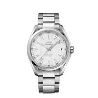 Omega Seamaster Aqua Terra automatic men\'s silver dial stainless steel bracelet watch