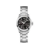 Omega Seamaster Aqua Terra ladies\' diamond-set stainless steel bracelet watch