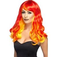 ombre devil flame wig