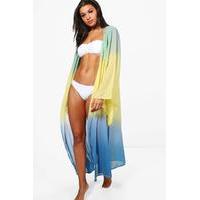 Ombre Maxi Kaftan - green