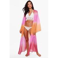 ombre maxi kaftan pink