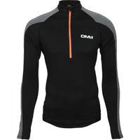 omm vector zip long sleeve running tops