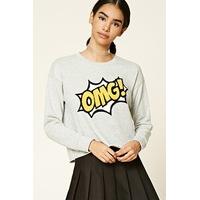 OMG Patch Graphic Sweatshirt