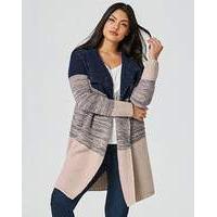 Ombre Metallic Waterfall Cardigan