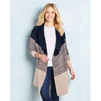 Ombre Metallic Waterfall Cardigan