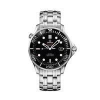 Omega Gents Black Seamaster 300m Chronometer Watch