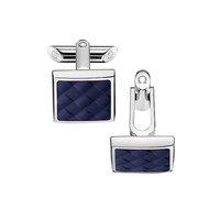 omega blue textured cufflinks