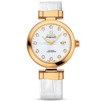 Omega Ladies 18ct Gold De Ville Ladymatic Strap Watch 425.63.34.20.55.002