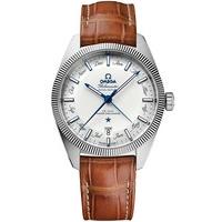 Omega Mens Globemaster Brown Leather Strap Watch 130.33.41.22.02.001