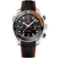 omega mens seamaster planet ocean two colour chronograph rubber strap  ...