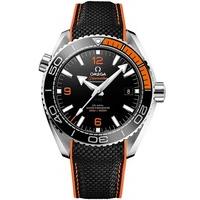 omega mens seamaster planet ocean orange rubber strap watch 2153244210 ...