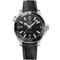 Omega Mens Seamaster Planet Ocean Black Leather Strap Watch 215.33.40.20.01.001