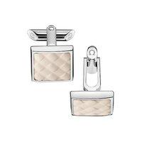 Omega Ivory Square Rubber Cufflinks