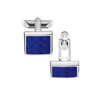 Omega Indigo Square Rubber Cufflinks