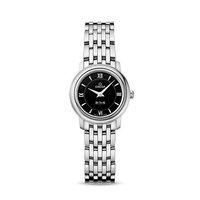 omega ladies de ville prestige 24mm black dial quartz watch