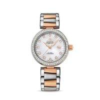 omega ladies de ville ladymatic co axial diamond dial and bezel watch
