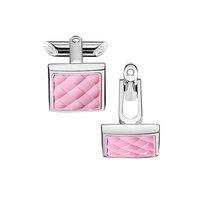 Omega Pink Square Rubber Cufflinks