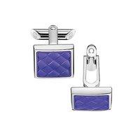 Omega Purple Square Rubber Cufflinks